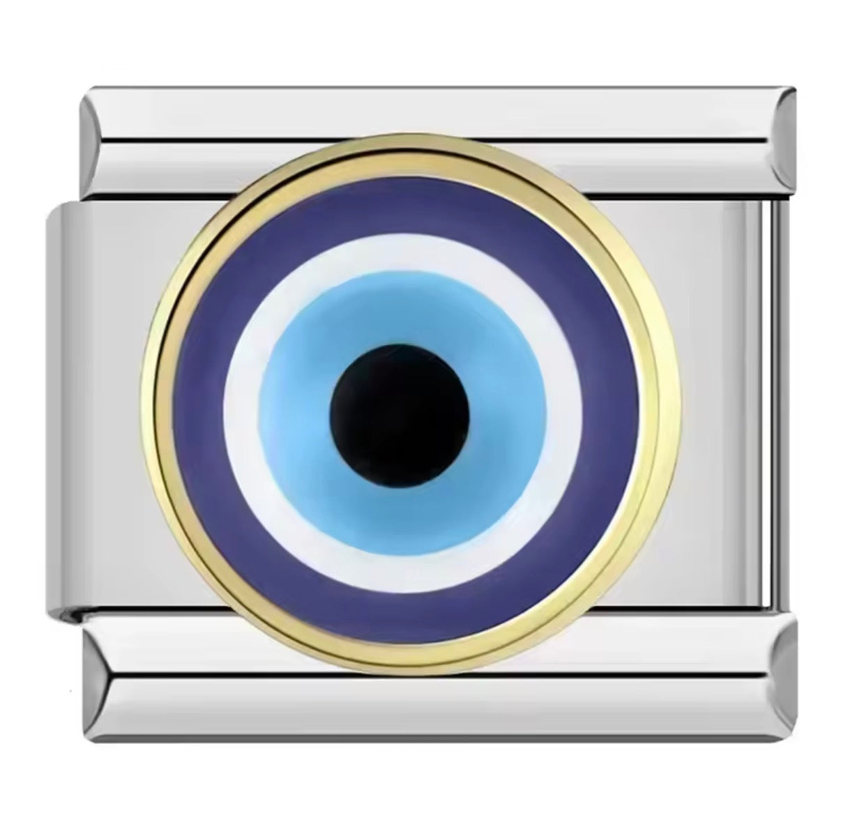 ITALIAN CHARM OJO TURCO Acero Inoxidable ENTREGA INMEDIATA