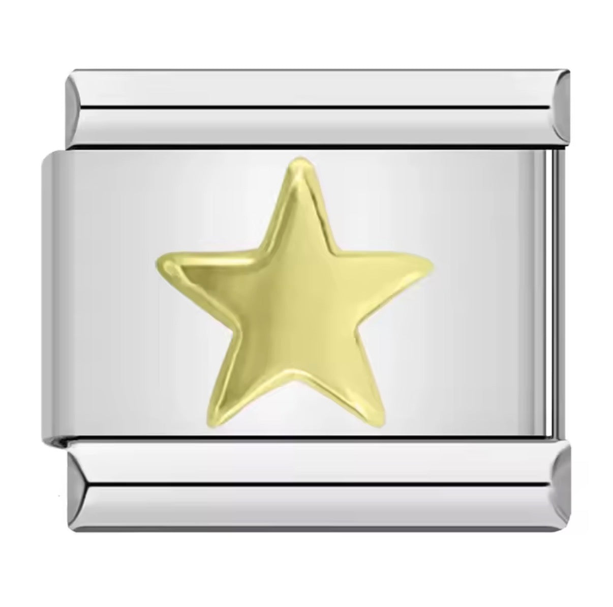 ITALIAN CHARM ESTRELLA DORADA Acero Inoxidable ENTREGA INMEDIATA