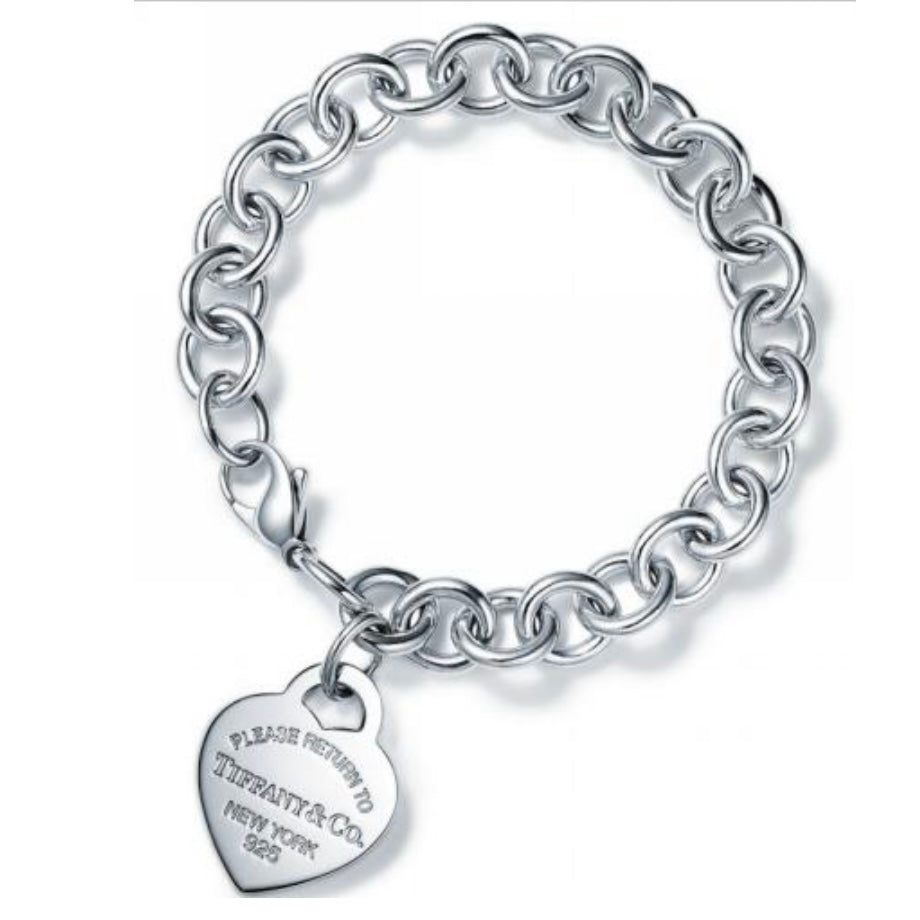 BRAZALETE RETURN YO TIFFANY CON DIAMANTE MEDIANO Plata s925