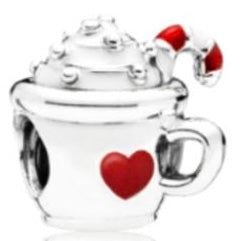 CHARM SEPARADOR TAZA NAVIDEÑA Plata s925 ALE