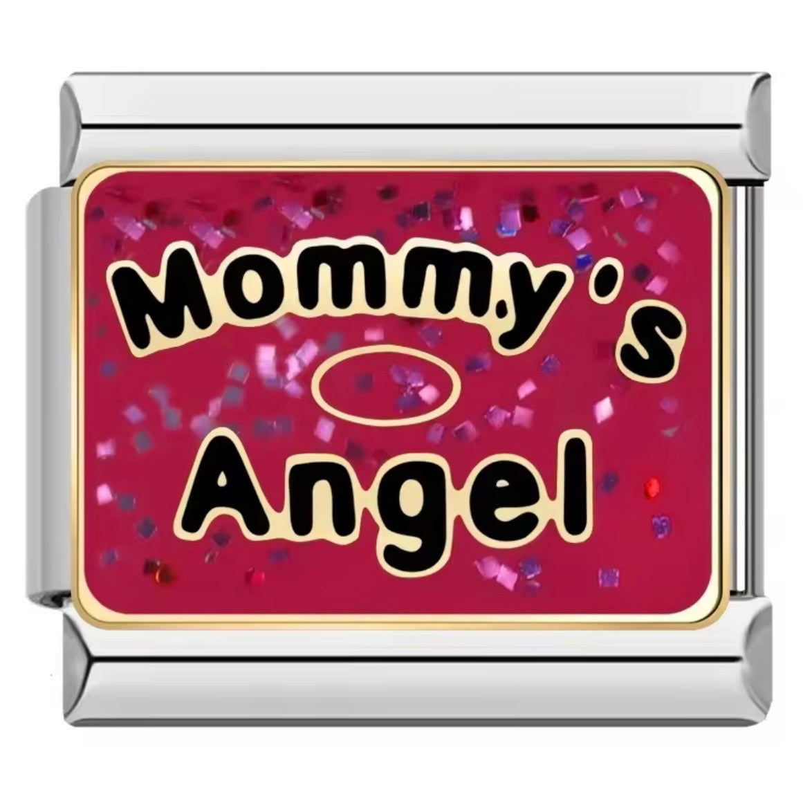 ITALIAN CHARM “MOMMY’S ANGEL” Acero Inoxidable ENTREGA INMEDIATA