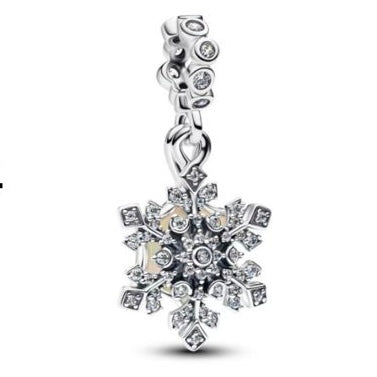 CHARM COLGANTE COPO DE NIEVE Plata s925 ALE