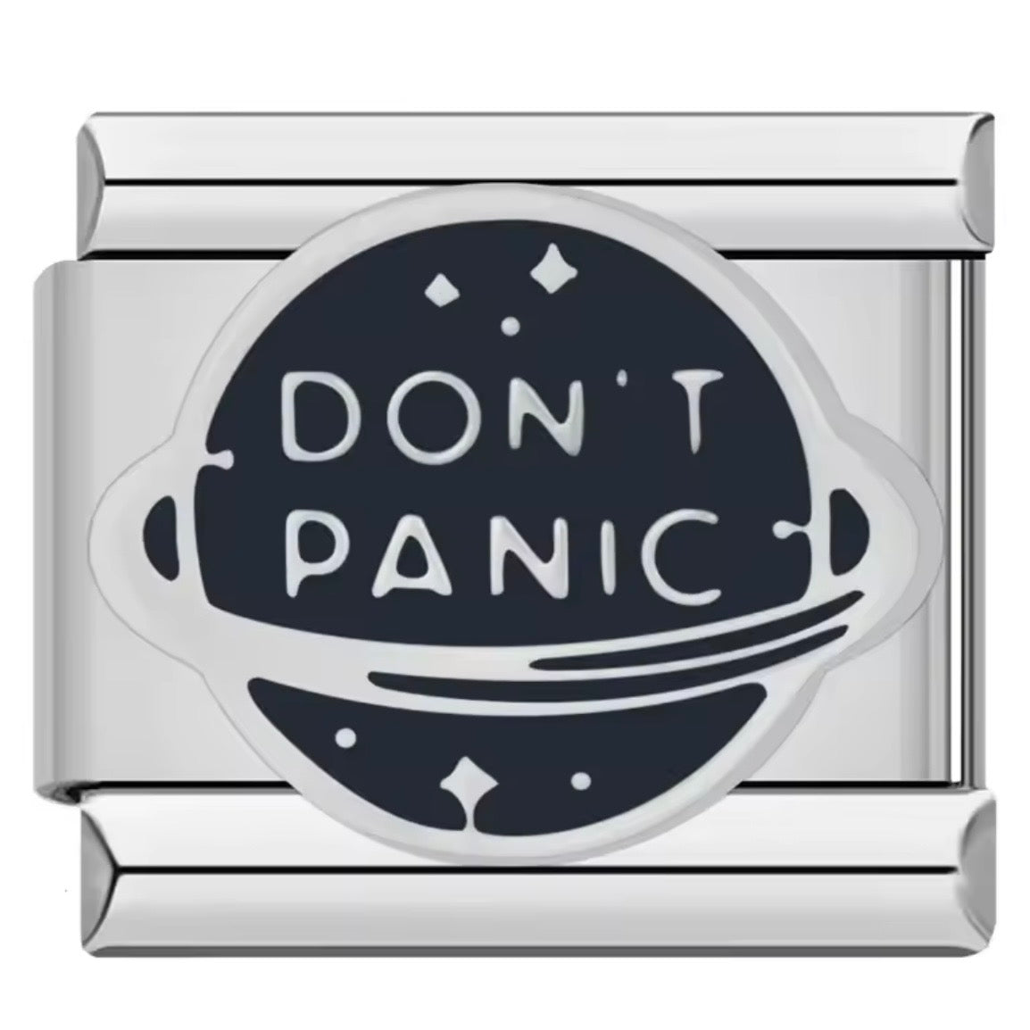 ITALIAN CHARM “DON’T PÁNIC” Acero Inoxidable ENTREGA INMEDIATA