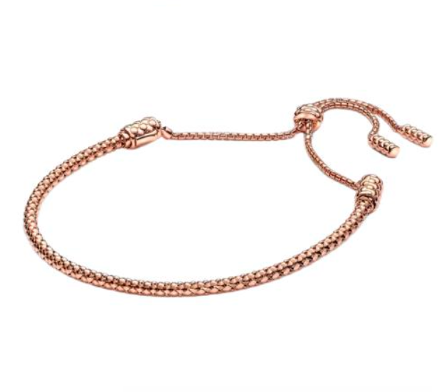 BRAZALETE MOMENTS cadena de tachuelas deslizante Plata s925 ALE/Recubrimiento en oro 14k