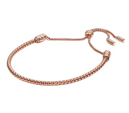 BRAZALETE MOMENTS cadena de tachuelas deslizante Plata s925 ALE/Recubrimiento en oro 14k