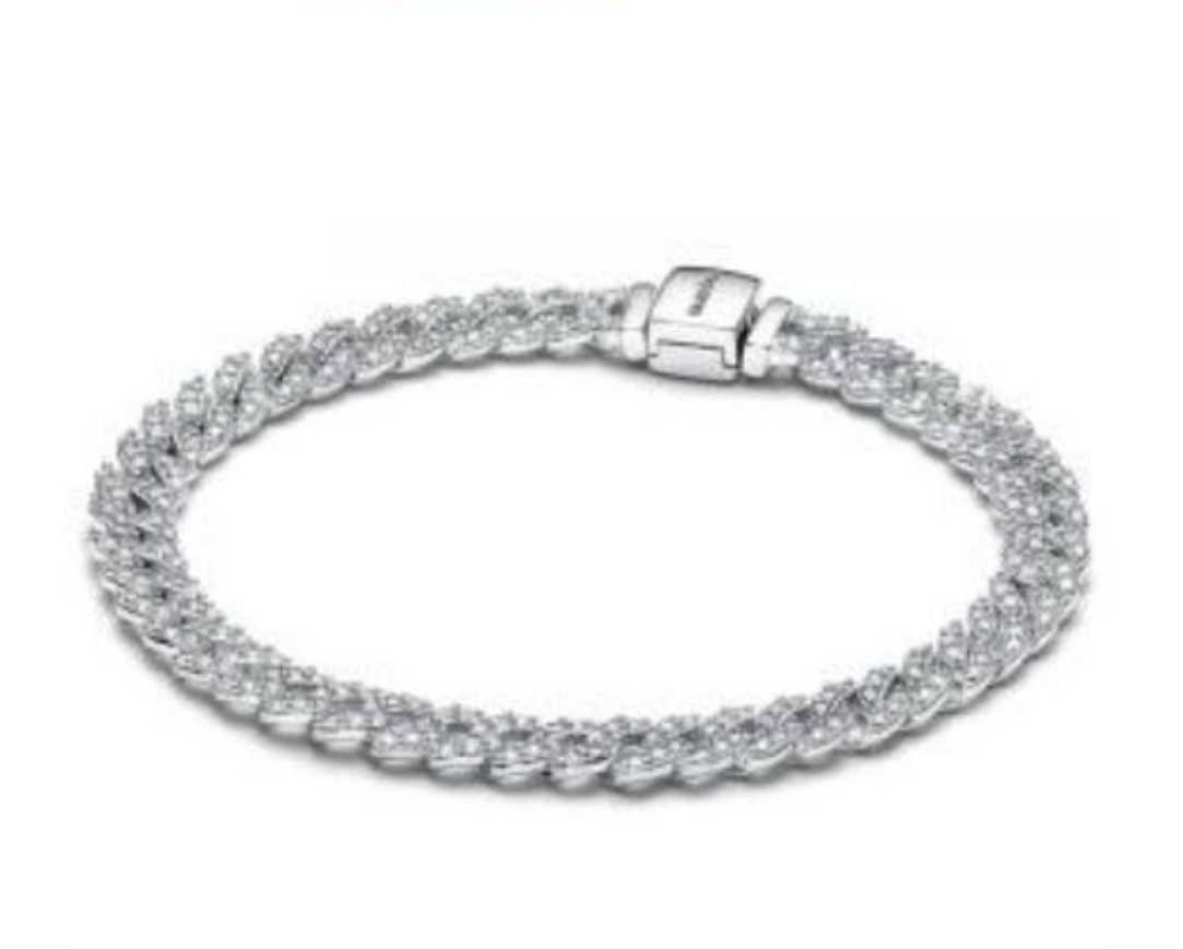 BRAZALETE CADENA CUBANA Plata s925 ALE