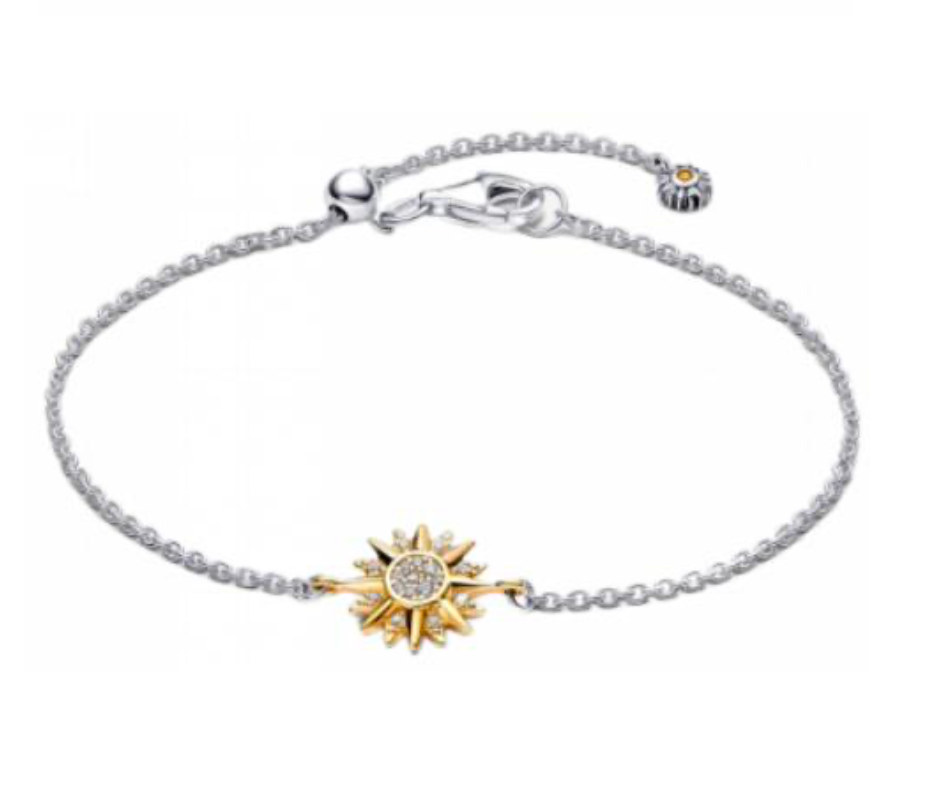 BRAZALETE CADENA Sol Ajustable Plata s925 ALE