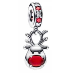CHARM COLGANTE RENO NAVIDEÑO Plata s925 ALE