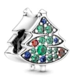 CHARM SEPARADOR ÁRBOL NAVIDEÑO RELUCIENTE Plata s925 ALE