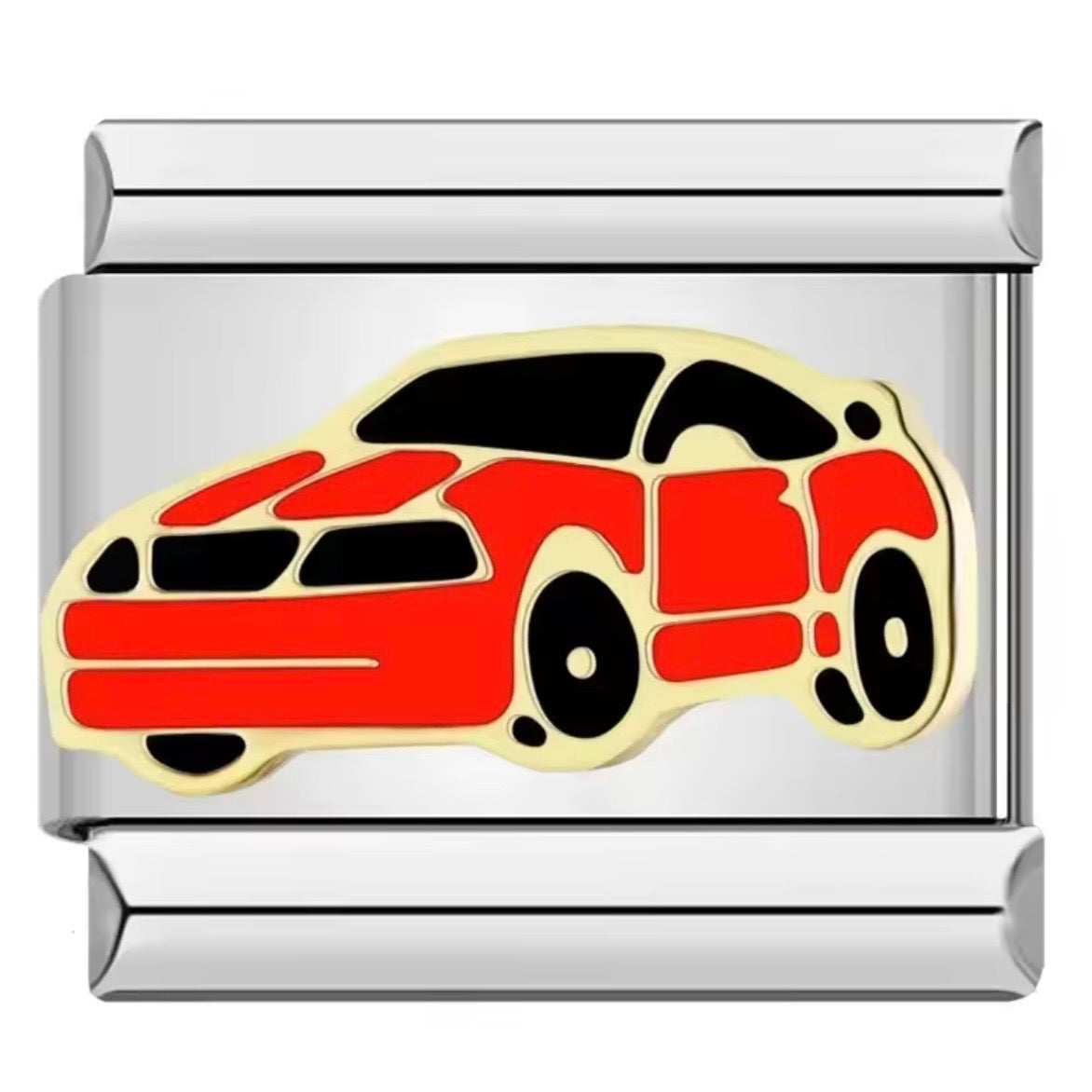 ITALIAN CHARM CARRO ROJO Acero Inoxidable ENTREGA INMEDIATA