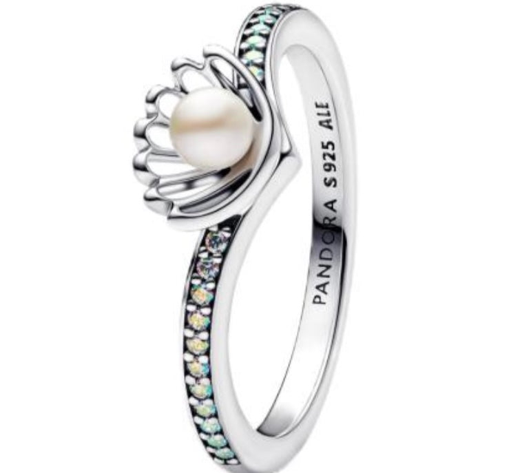 ANILLO DISNEY PRINCESAS ARIEL TALLA 50/5 Plata s925 ALE ENTREGA INMEDIATA