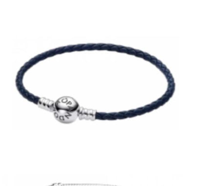 BRAZALETE CUERO Plata s925 ALE