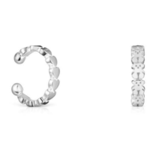 SIMULADOR DE PENDIENTES OSITOS Y CORAZONES Plata s925