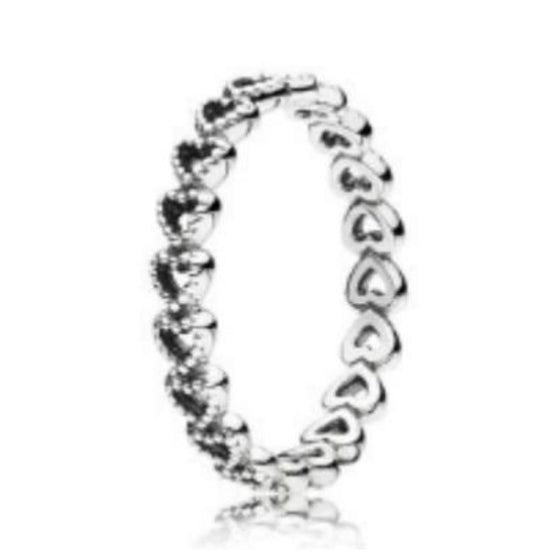 ANILLO CORAZONES TALLA 50/5 Plata s925 ALE