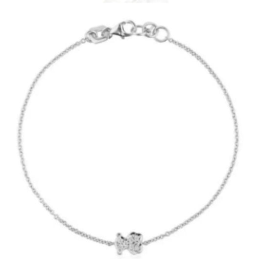 BRAZALETE CADENA OSO CON DIAMANTES Plata s925