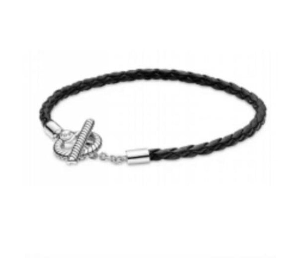 BRAZALETE CUERO Plata s925 ALE