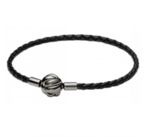 BRAZALETE CUERO Plata s925 ALE