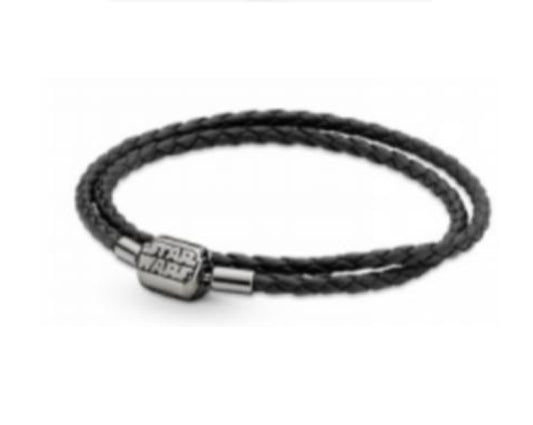 BRAZALETE CUERO DOBLE Star Wars Plata s925 ALE
