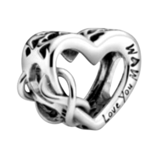 CHARM “LOVE YOU MOM” Plata s925 ALE