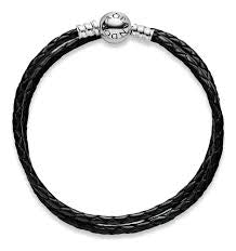 BRAZALETE CUERO DOBLE Plata s925 ALE